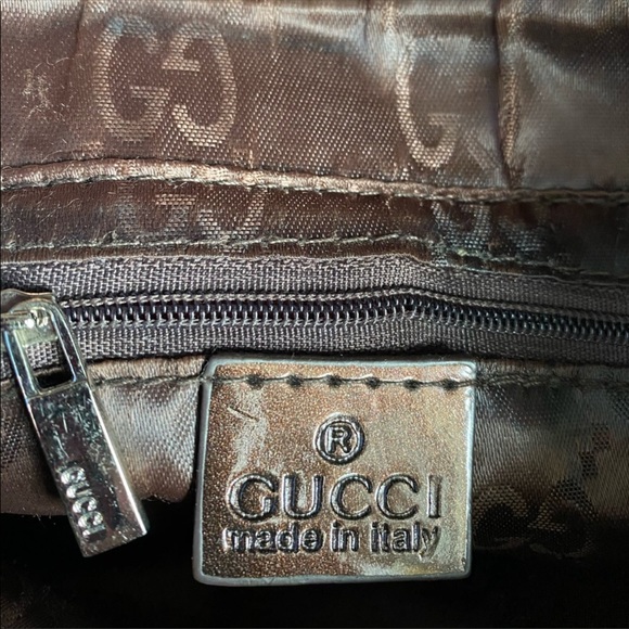 Gucci Vintage brown leather hobo bag - Picture 4 of 5